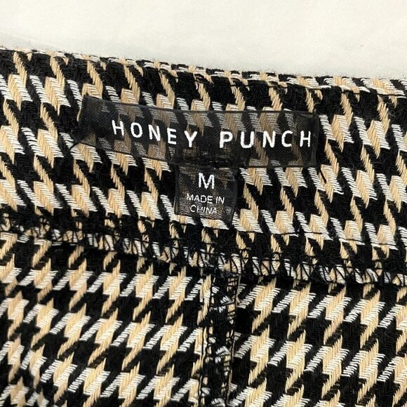 Honey Punch Houndstooth Mini Skirt M - Picture 6 of 10
